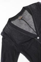 Recess Designer Consignment Vintage Plein Sud Sheer Mesh Duster Cardigan 90s Los Angeles Resale