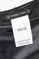 Recess Los Angeles Vintage Plein Sud Strapless Leather Buckle Bondage Dress