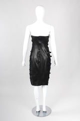 Recess Los Angeles Vintage Plein Sud Strapless Leather Buckle Bondage Dress