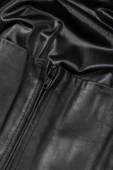 Recess Los Angeles Vintage Plein Sud 90s Strapless Leather Bustier Corset Tube Top