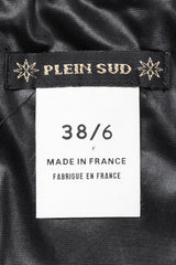 Recess Los Angeles Vintage Plein Sud 90s Strapless Leather Bustier Corset Tube Top