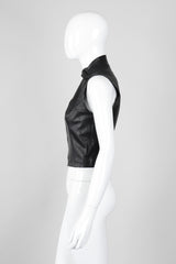 Recess Los Angeles Vintage Plein Sud Leather Choker Neck Strap Vest