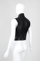 Recess Los Angeles Vintage Plein Sud Leather Choker Neck Strap Vest