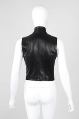 Recess Los Angeles Vintage Plein Sud Leather Choker Neck Strap Vest