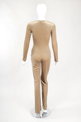 Recess Designer Consignment Vintage Plein Sud Stretch Velour Catsuit Jumpsuit Los Angeles Resale
