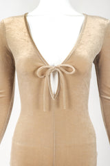 Recess Designer Consignment Vintage Plein Sud Stretch Velour Catsuit Jumpsuit Los Angeles Resale