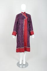 Vintage Pool India Cotton Gauze Quilted Yoke Dress on Mannequin front at Recess