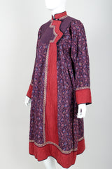 Vintage Pool India Cotton Gauze Quilted Yoke Dress on Mannequin angled at Recess