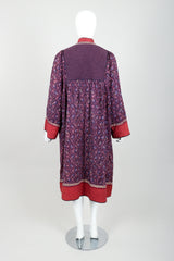 Vintage Pool India Cotton Gauze Quilted Yoke Dress on Mannequin back at Recess