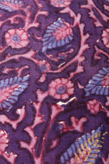 Vintage Pool India Cotton Gauze Quilted Yoke Dress fabric detail