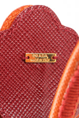 Recess Los Angeles Vintage Prada Saffiano Leather Hibiscus Headband
