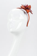 Recess Los Angeles Vintage Prada Saffiano Leather Hibiscus Headband