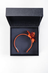 Recess Los Angeles Vintage Prada Saffiano Leather Hibiscus Headband