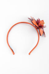 Recess Los Angeles Vintage Prada Saffiano Leather Hibiscus Headband