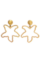 Vintage Premier Etage Starfish Hoop Earrings backside at Recess Los Angeles