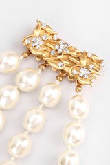 Recess Los Angeles Vintage Prince Kamy Yar Multi-Strand Tiered Pearl Collar Necklace