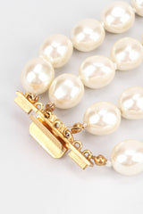 Recess Los Angeles Vintage Prince Kamy Yar Multi-Strand Tiered Pearl Collar Necklace