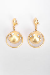 Recess Los Angeles Vintage Prince Kamy Yar Brushed Saturn Hoop Earrings