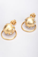 Recess Los Angeles Vintage Prince Kamy Yar Brushed Saturn Hoop Earrings