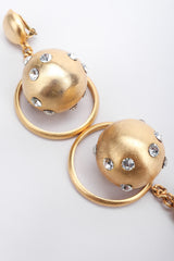 Recess Los Angeles Vintage Prince Kamy Yar Brushed Saturn Hoop Earrings