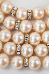 Recess Vintage Prince Kamy Yar 5-Strand Faux Pearl Necklace Flaws