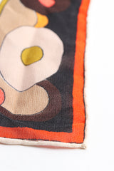 Vintage Pucci Mini Velvet Scarf Set hem detail At Recess Los Angeles