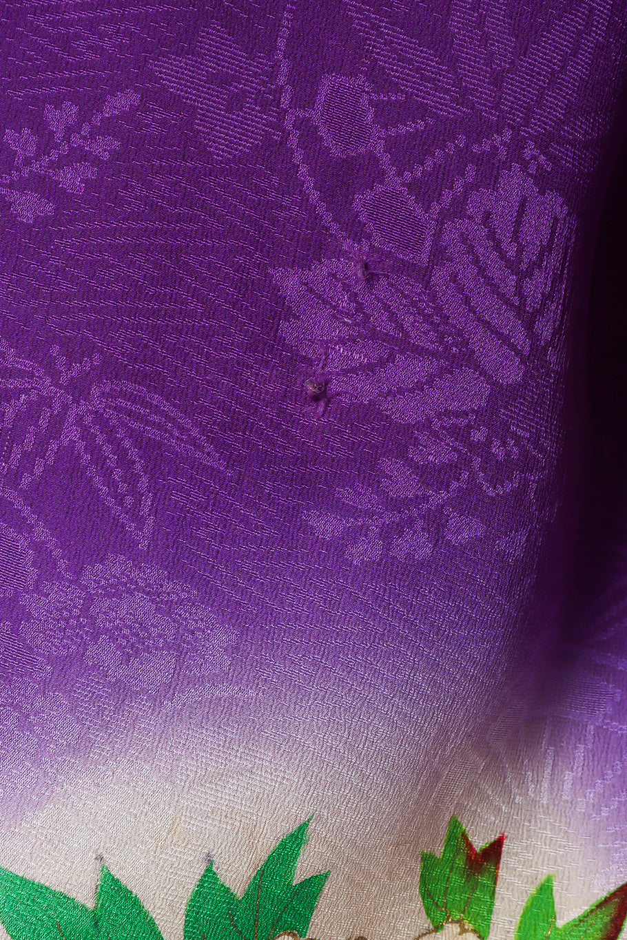 Purple vintage kimono hole close @recessla
