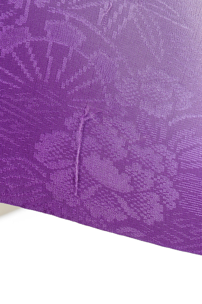 Purple vintage kimono run in fabric close @recessla