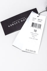 Recess Los Angeles Vintage Ralph Lauren Collection A/W 2013 Runway Pleated Leather Strip Gown