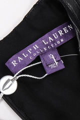 Recess Los Angeles Vintage Ralph Lauren Collection A/W 2013 Runway Pleated Leather Strip Gown