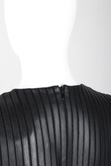 Recess Los Angeles Vintage Ralph Lauren Collection A/W 2013 Runway Pleated Leather Strip Gown