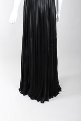 Recess Los Angeles Vintage Ralph Lauren Collection A/W 2013 Runway Pleated Leather Strip Gown