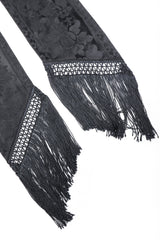 Recess Los Angeles Vintage Ralph Lauren Silk Piano Shawl Fringe Wrap Skirt