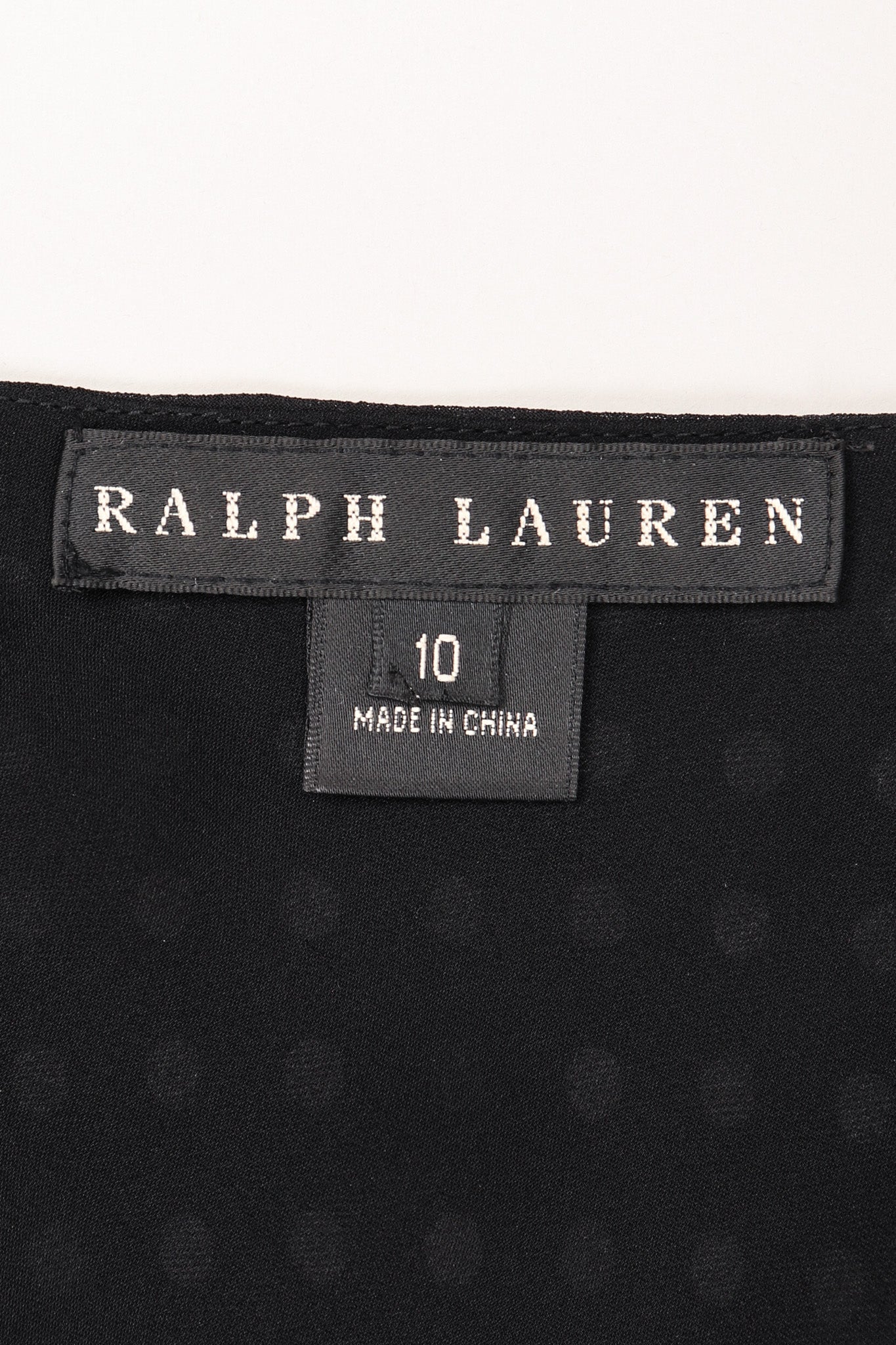 Recess Los Angeles Vintage Ralph Lauren Silk Chiffon Polka Dot Feather Tie Top