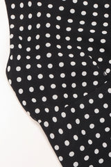 Recess Los Angeles Vintage Ralph Lauren Silk Chiffon Polka Dot Feather Tie Top