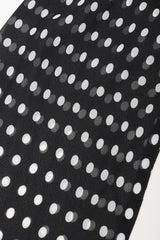 Recess Los Angeles Vintage Ralph Lauren Silk Chiffon Polka Dot Feather Tie Top