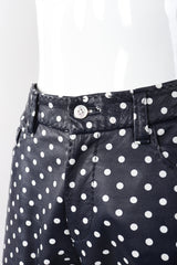 Recess Los Angeles Vintage Ralph Lauren Purple Label Leather Polka Dot Capri Pant