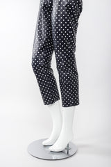 Recess Los Angeles Vintage Ralph Lauren Purple Label Leather Polka Dot Capri Pant