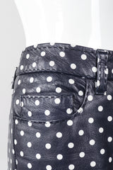 Recess Los Angeles Vintage Ralph Lauren Purple Label Leather Polka Dot Capri Pant