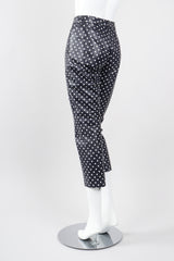 Recess Los Angeles Vintage Ralph Lauren Purple Label Leather Polka Dot Capri Pant