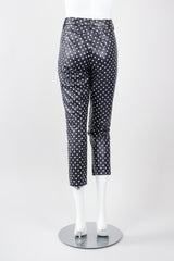 Recess Los Angeles Vintage Ralph Lauren Purple Label Leather Polka Dot Capri Pant