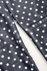Recess Los Angeles Vintage Ralph Lauren Purple Label Leather Polka Dot Capri Pant