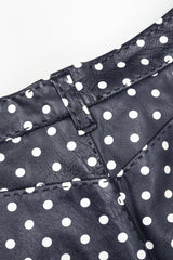 Recess Los Angeles Vintage Ralph Lauren Purple Label Leather Polka Dot Capri Pant