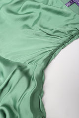 Recess Los Angeles Vintage Ralph Laurent Purple Label One-Shoulder Draped Silk Gown