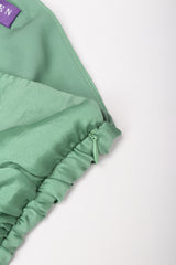 Recess Los Angeles Vintage Ralph Laurent Purple Label One-Shoulder Draped Silk Gown