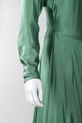 Recess Los Angeles Vintage Ralph Laurent Purple Label One-Shoulder Draped Silk Gown