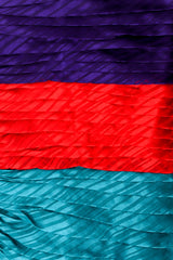 Vintage Raul Blanco Evenings Pleated Strapless Sash Dress fabric detail at Recess Los Angeles