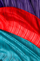 Vintage Raul Blanco Evenings Pleated Strapless Sash Dress fabric detail at Recess Los Angeles