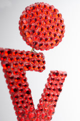 Richard Kerr Crystal Geometric V Drop Earrings