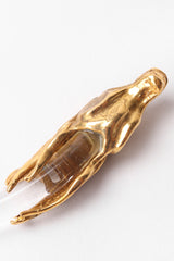 Recess Los Angeles Vintage Remy Lucite Clear Choker Brass Horse Heads